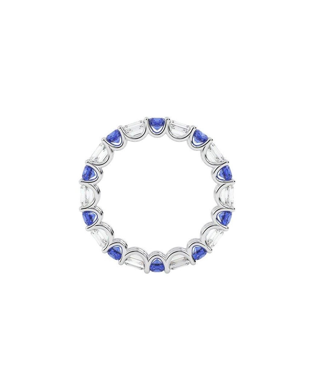 VOWE Blue 14K 4.00 Ct. Tw. Lab-Grown Diamond & Lab-Grown Sapphire Ring