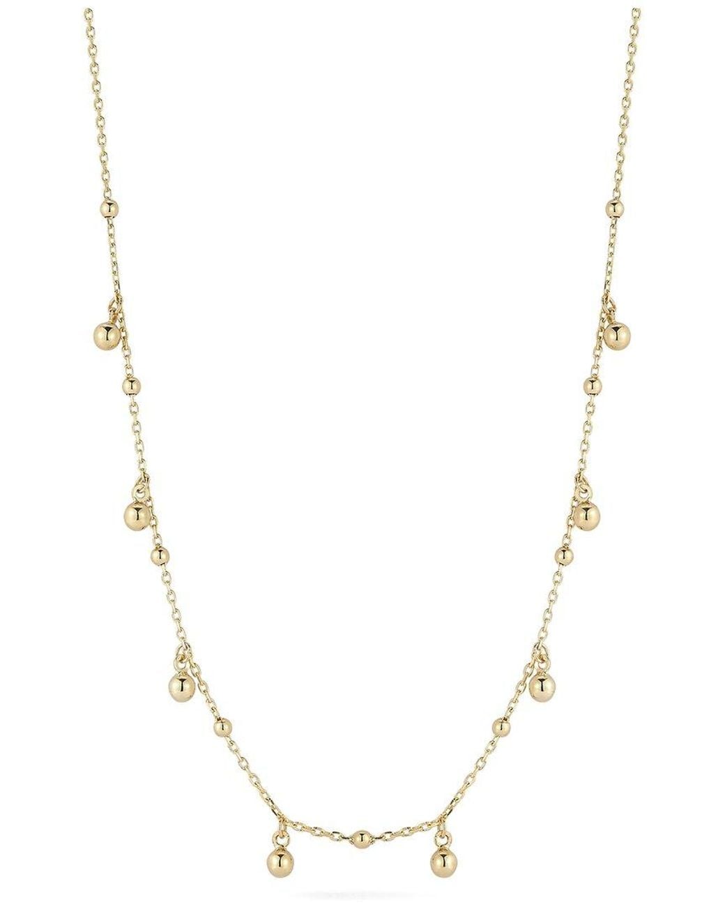 Ember Fine Jewelry Metallic 14K Ball Charm Necklace