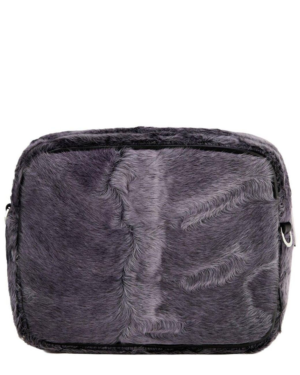 Agl Attilio Giusti Leombruni Gray Symon Lapin & Lambskin Clutch