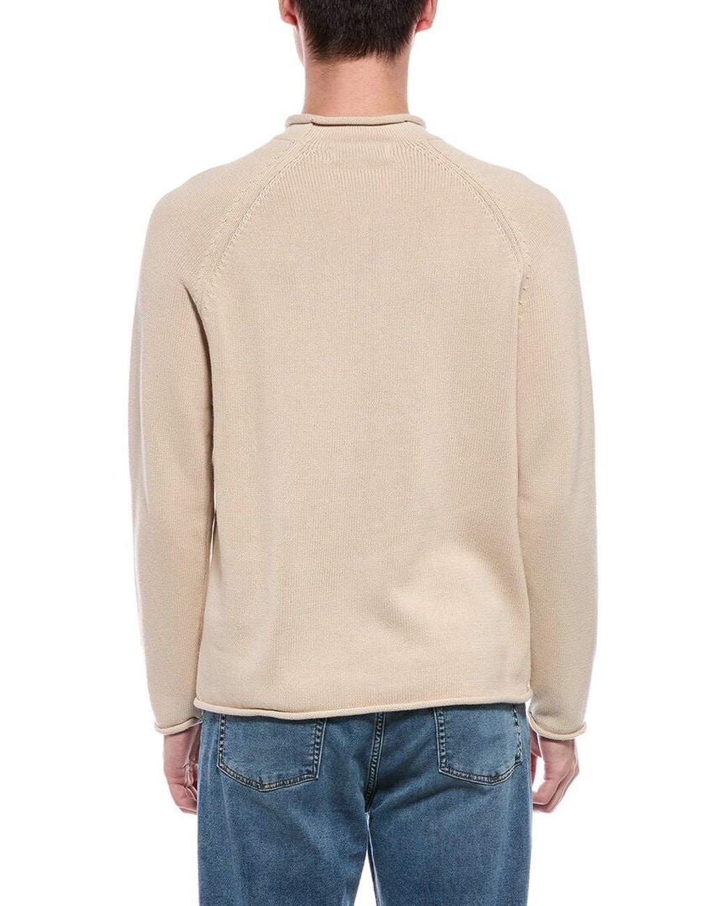 SCOTT & SCOTT LONDON Natural Scott & Scott London Roll Neck Sweater for men