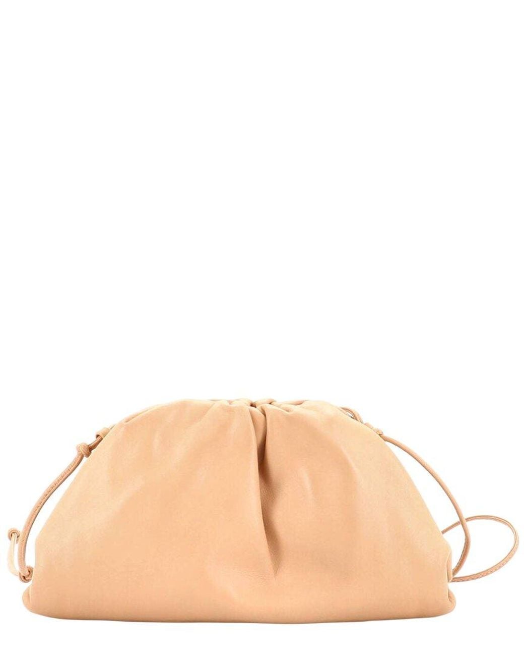 Bottega Veneta Natural Leather The Pouch Mini (Authentic Pre-Loved)