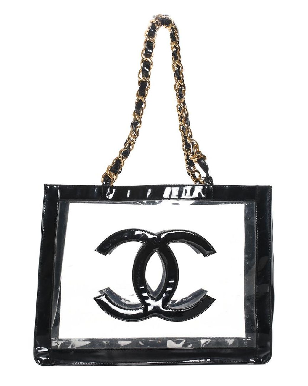 Chanel PVC Clear Gold Shoulder Bag  Tinkerlust