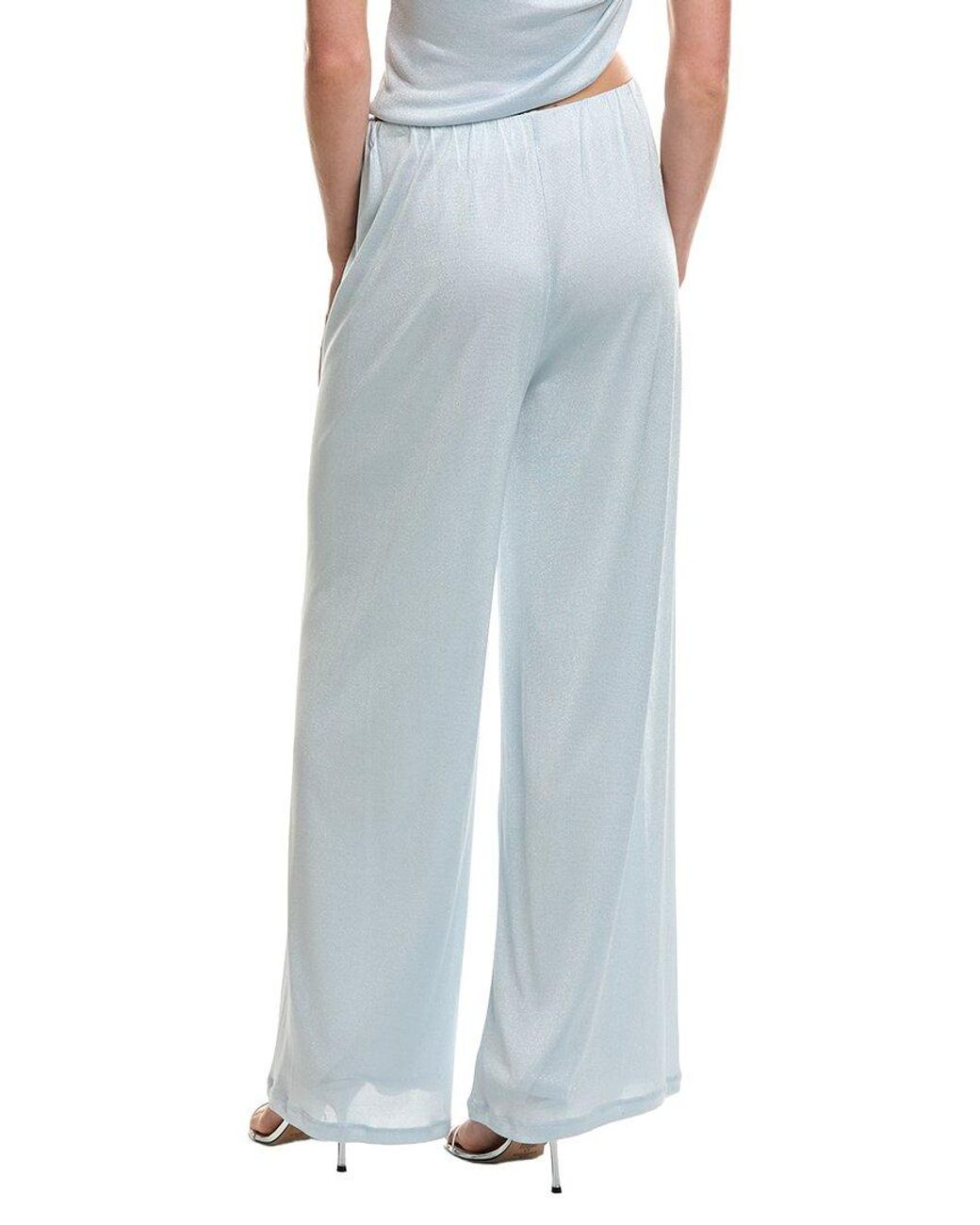 Lamarque Blue Neela Pull On Straight Leg Pant