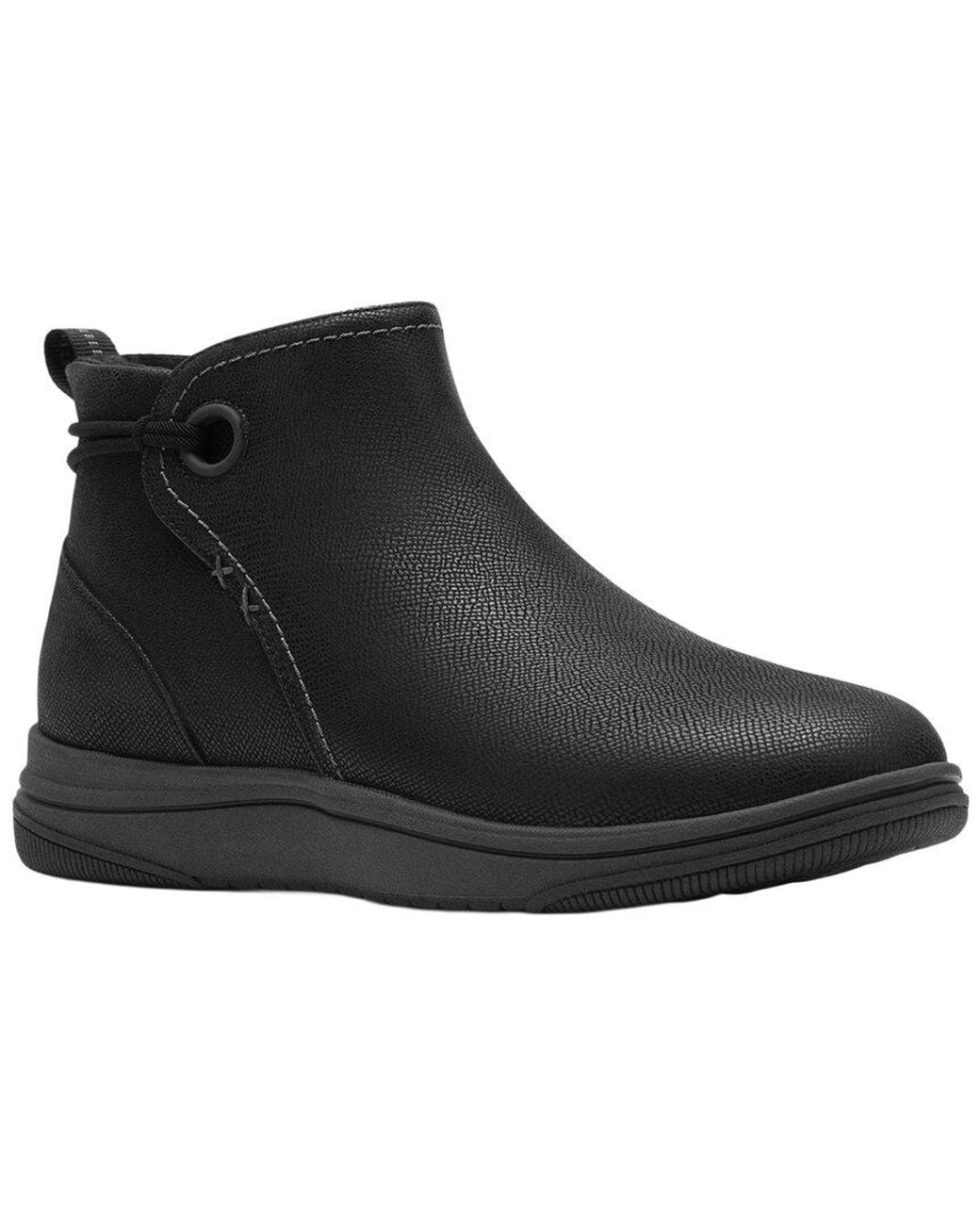 Clarks Black Breeze Derby Textile Boot