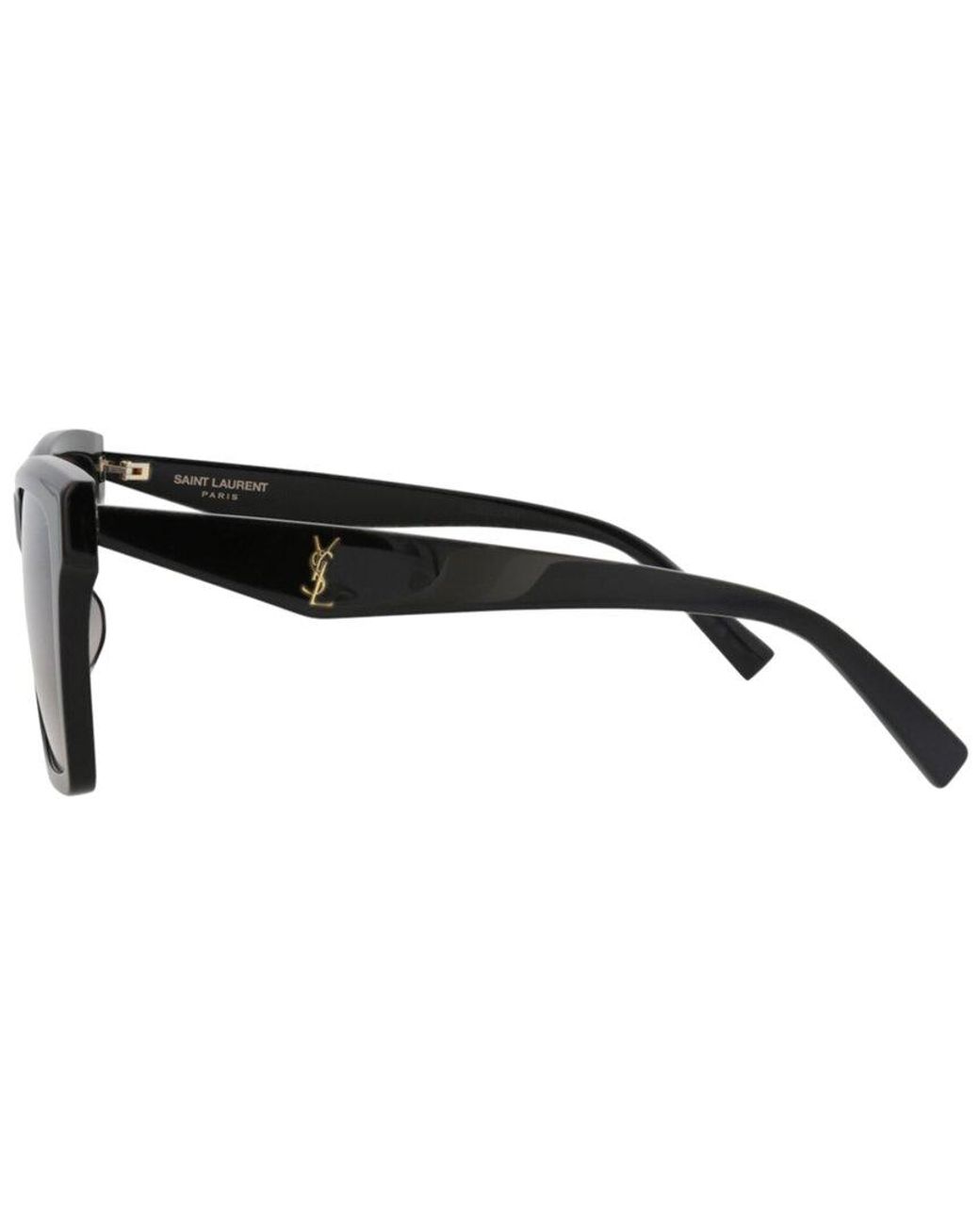 Saint Laurent Brown 58Mm Sunglasses