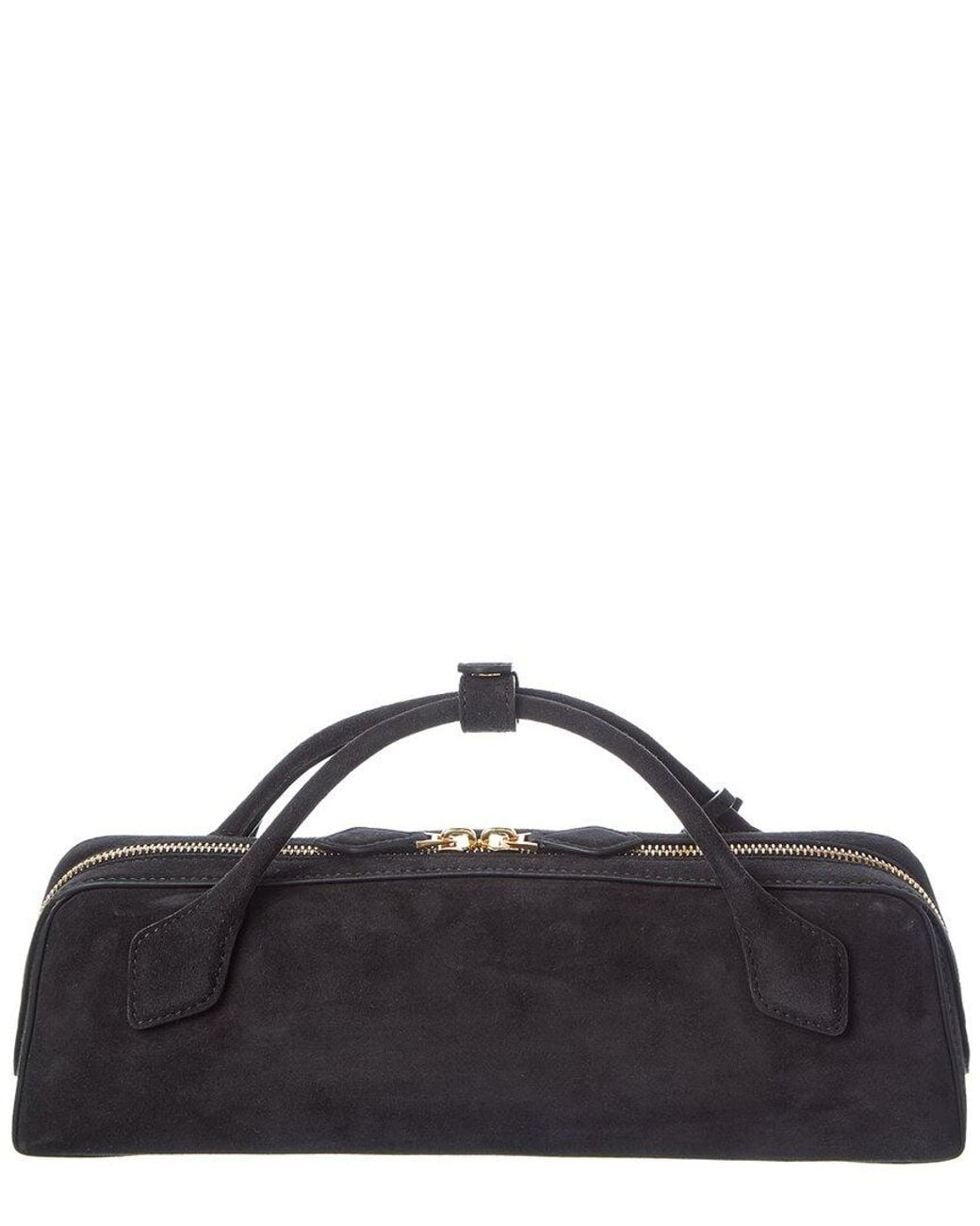 Alaïa Blue Alaïa Le Teckel Suede Clutch