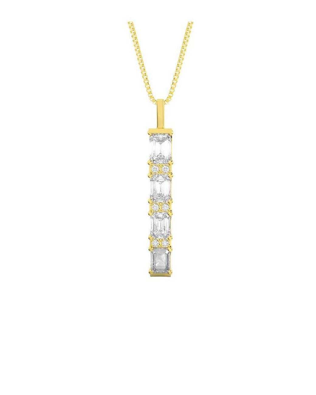 Amairah White 14K 4.00 Ct. Tw. Lab-Grown Diamond Pendant Necklace
