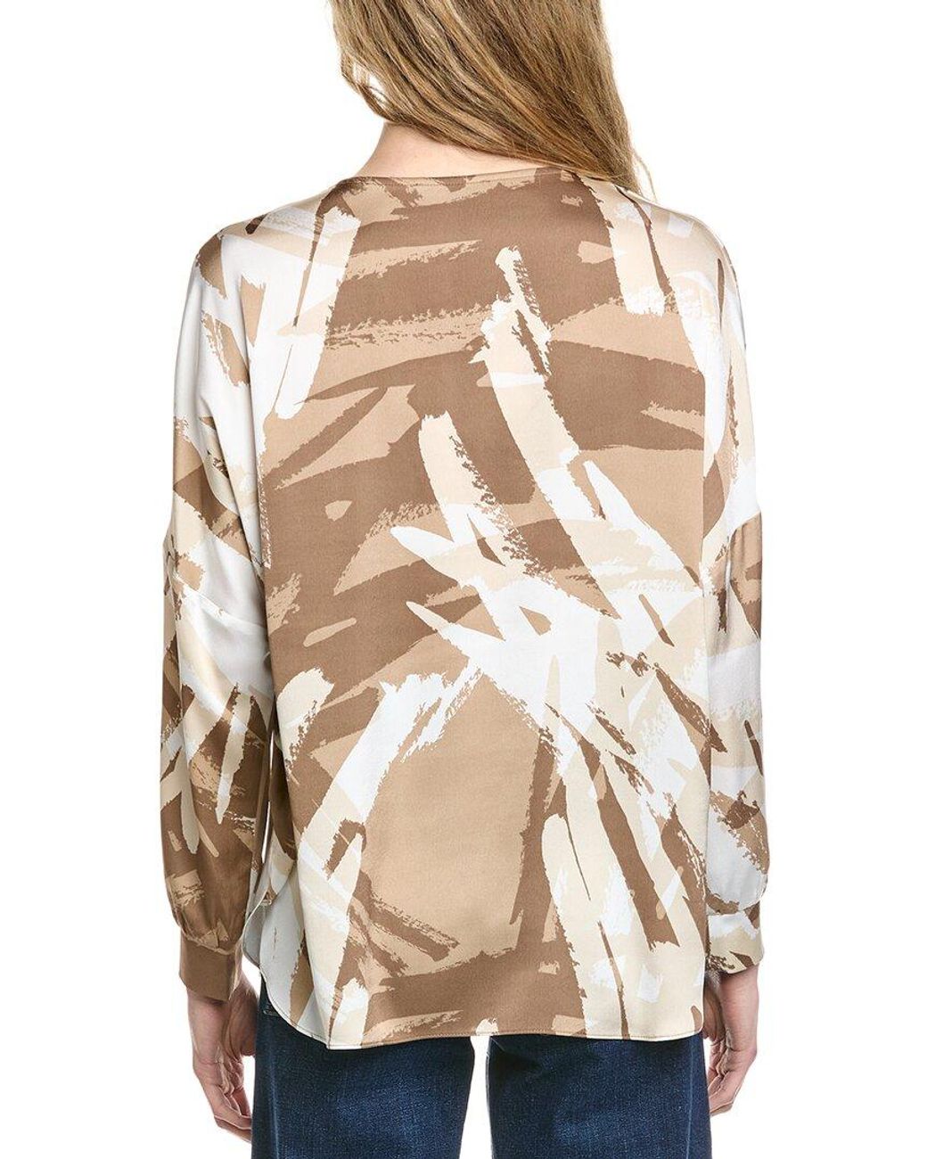 Joseph Ribkoff Natural 1/2-Sleeve Long Sleeve Top