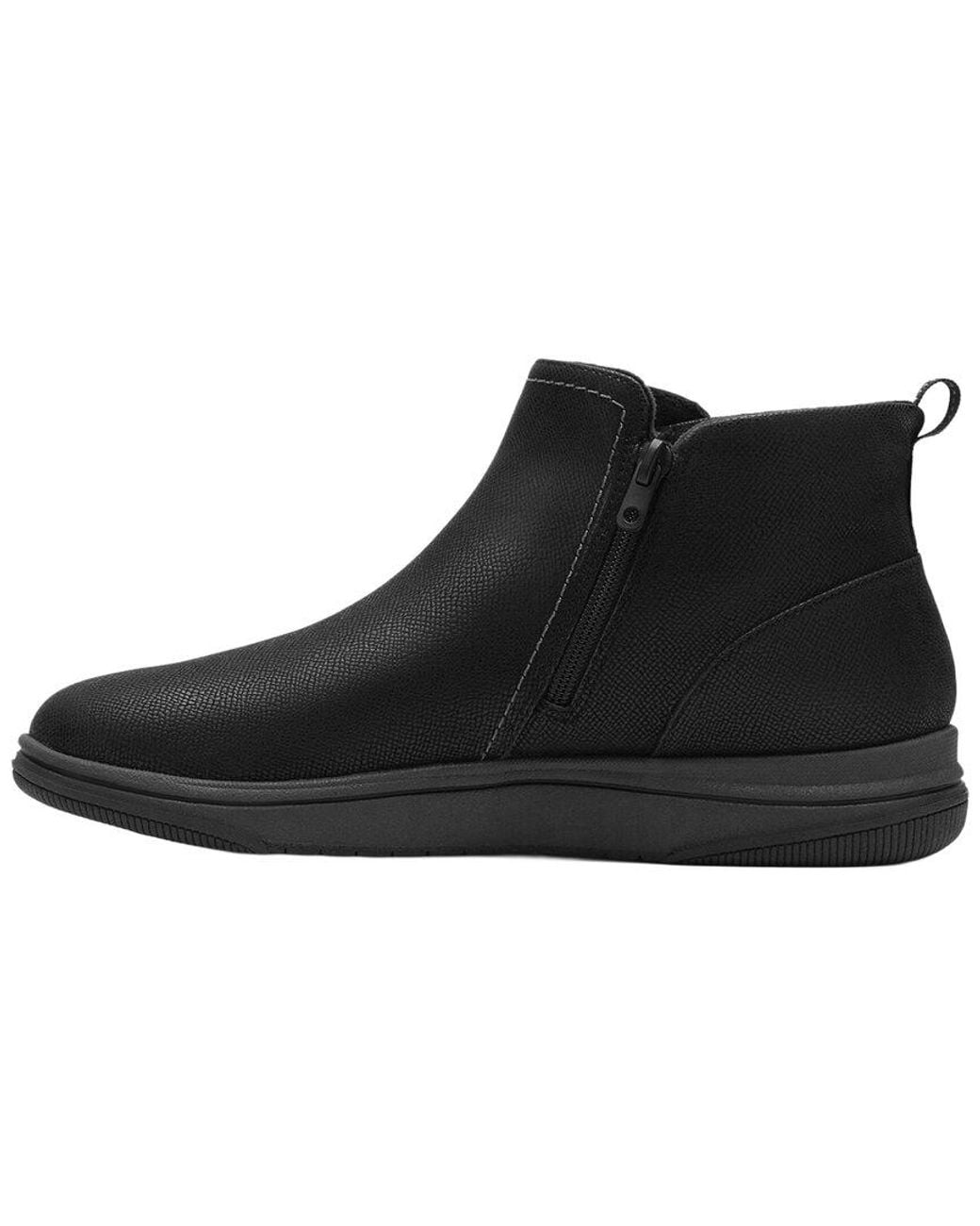 Clarks Black Breeze Derby Textile Boot