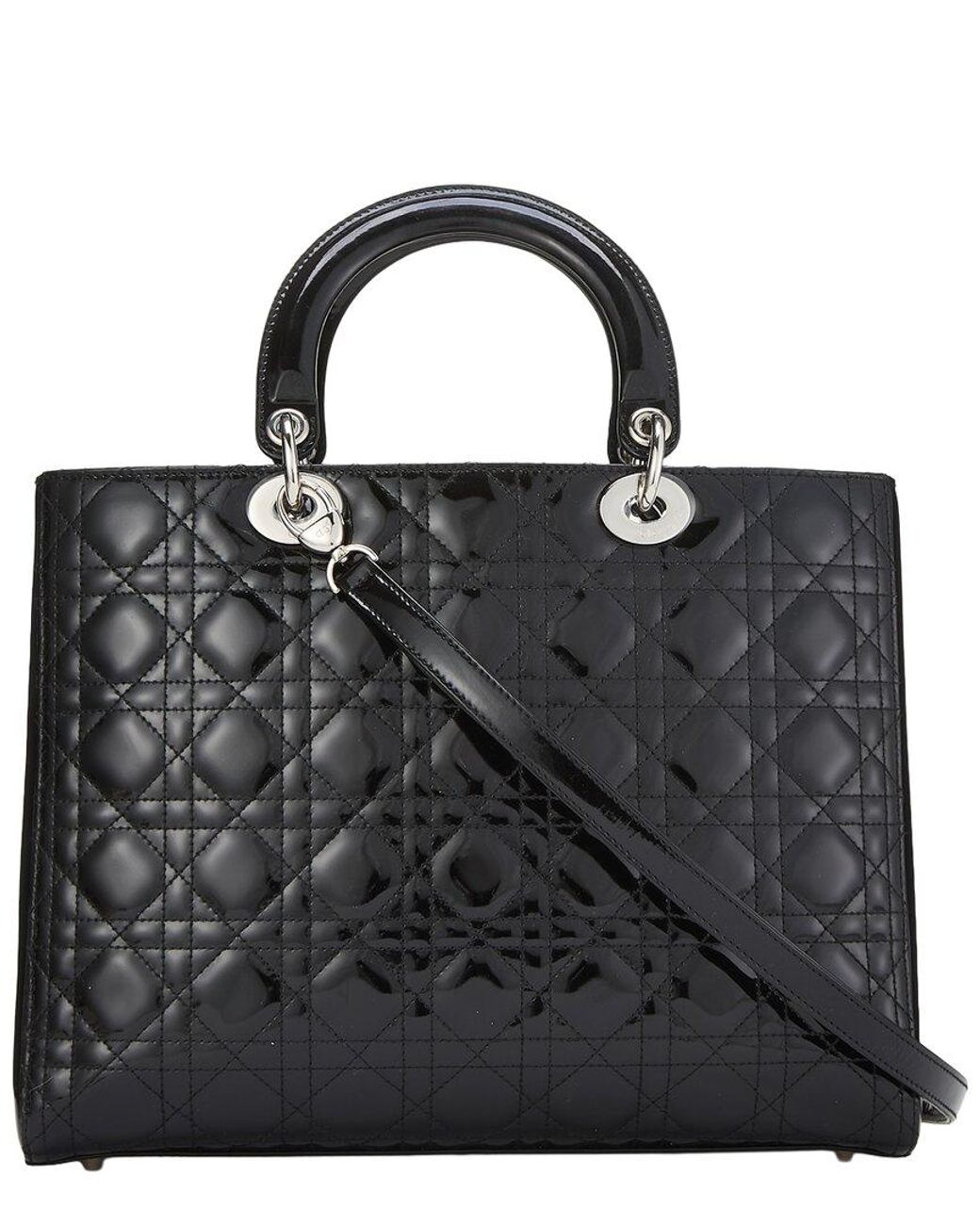 Dior Black Patent Leather Lady Large (Authentic Pre-Loved)