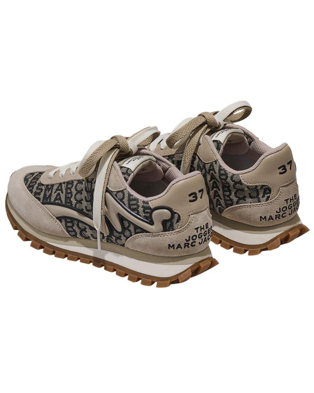 Marc Jacobs The Monogram Jogger Sneaker in Gray | Lyst Marc Jacobs The Monogram Jogger Sneaker in Gray | Lyst