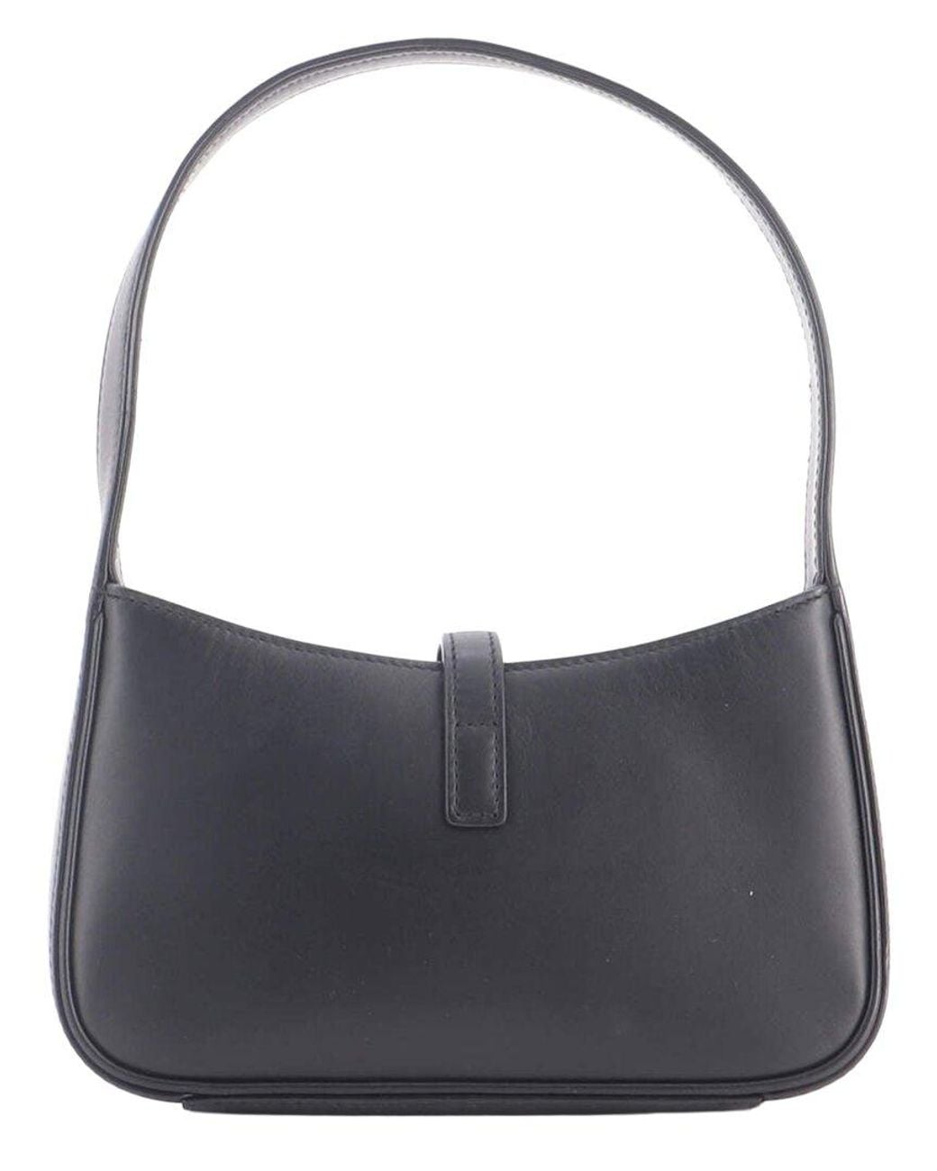 Saint Laurent Gray Leather Le 5 A 7 Hobo Mini (Authentic Pre-Loved)