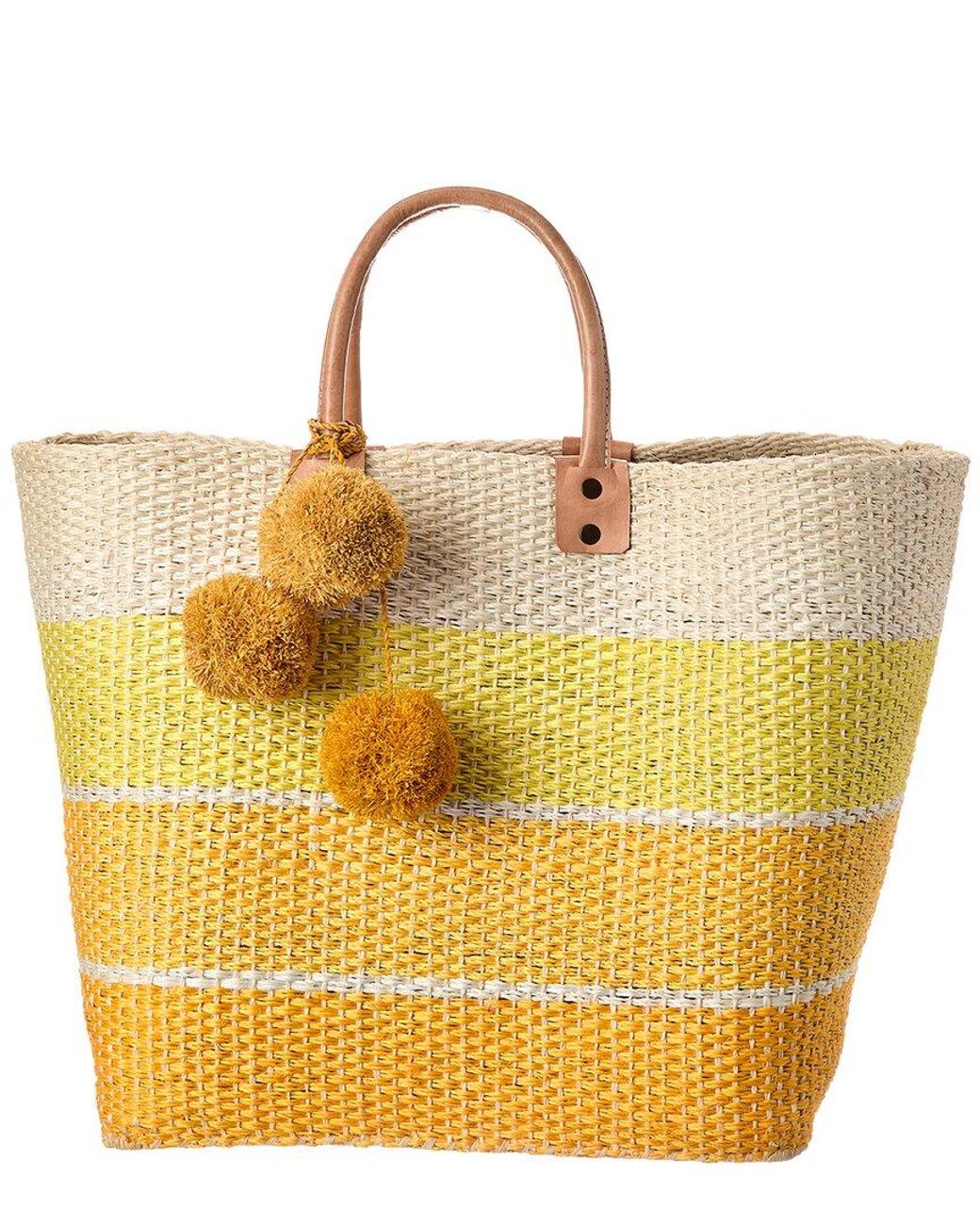 Mar Y Sol Yellow Samana Sisal Tote