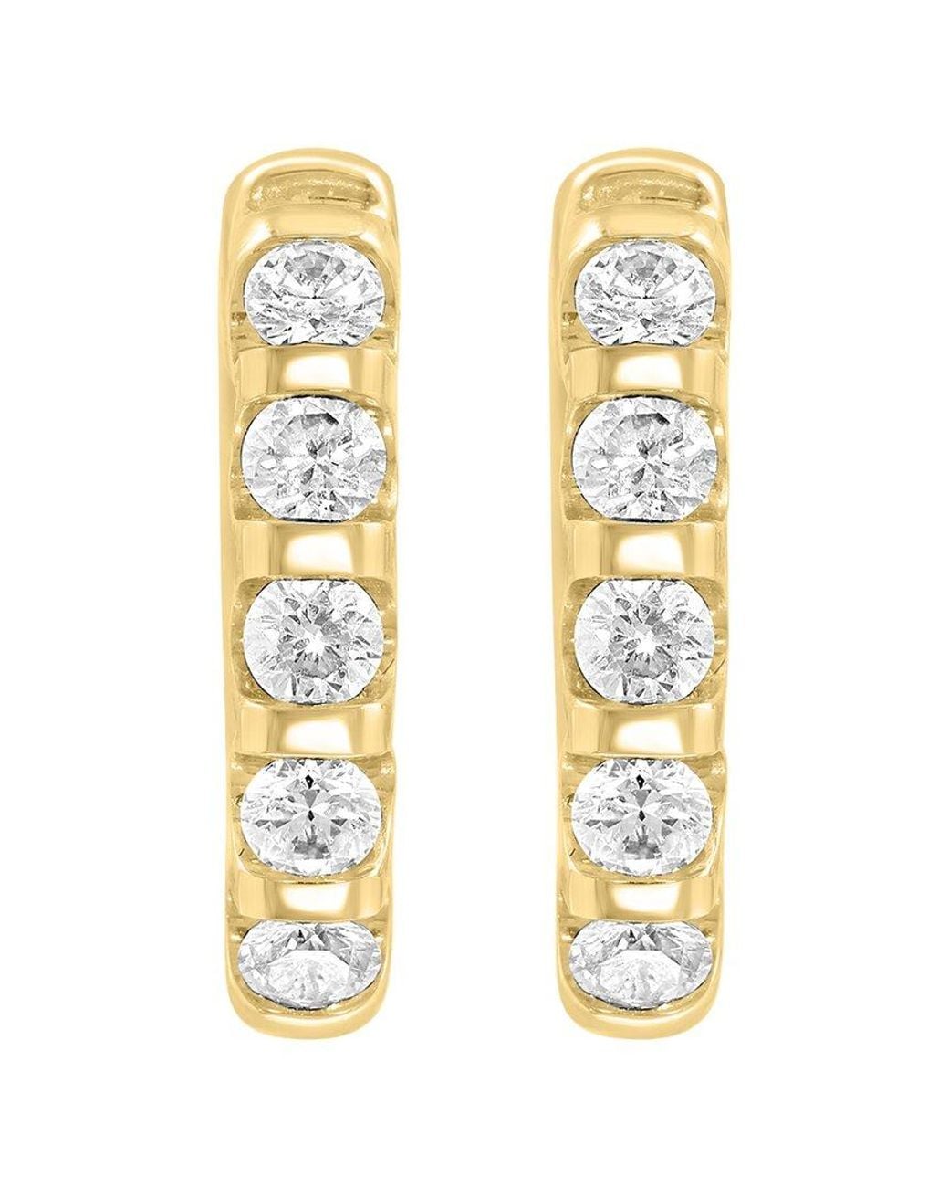 Effy Fine Jewelry Metallic 14K 0.50 Ct. Tw. Lab-Grown Diamond Earrings