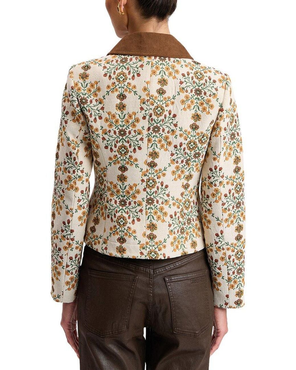 Avec Les Filles Multicolor Long Slim Four Pocket Jkt