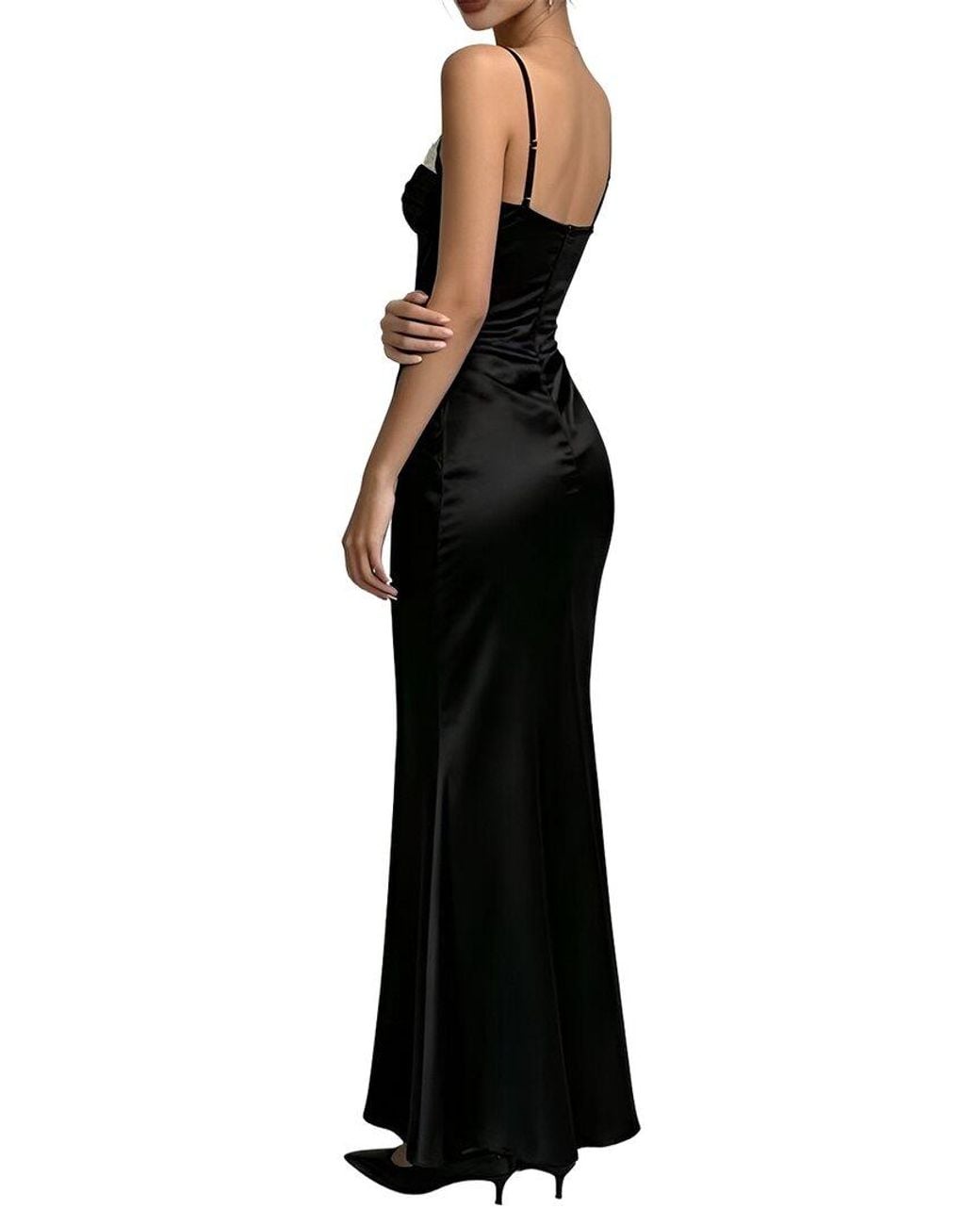 Linda Charm Black Maxi Dress