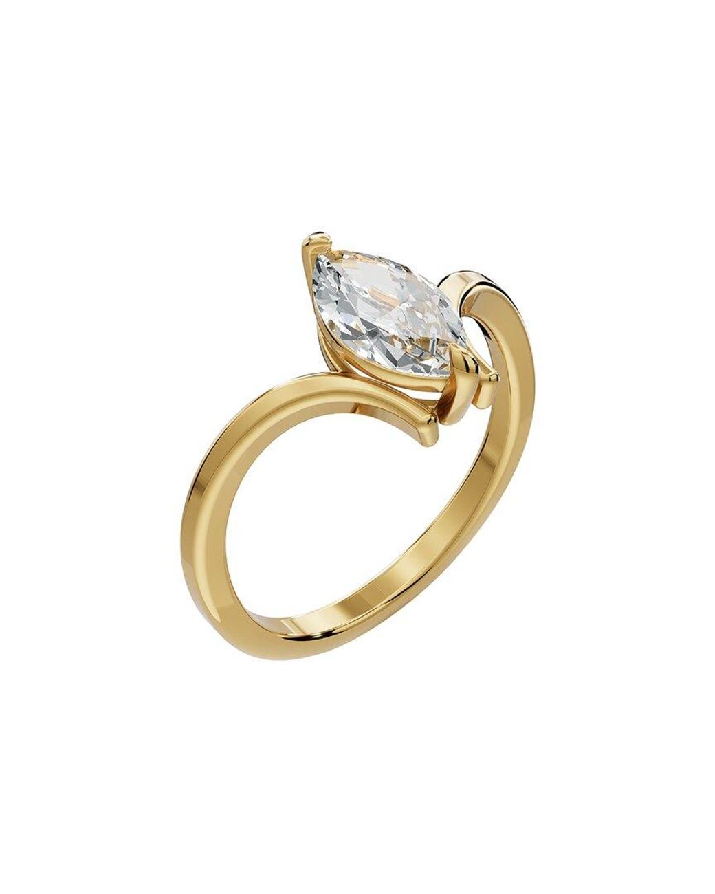 Lab Grown Diamonds Metallic 14K 1.00 Ct. Tw. Lab-Grown Diamond Ring