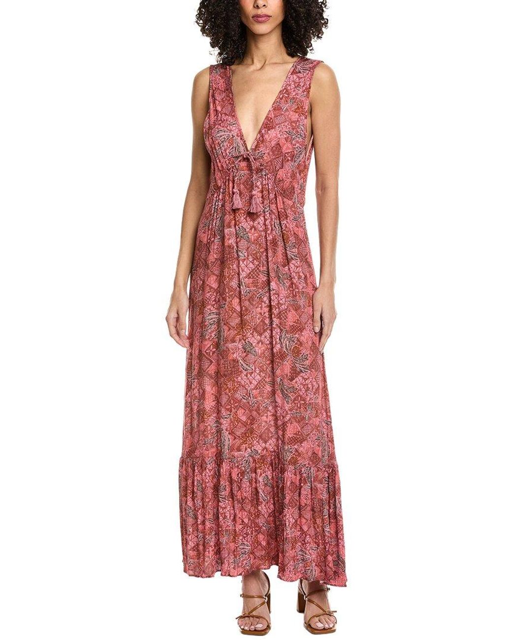 Faherty Brand Red Eden Dress