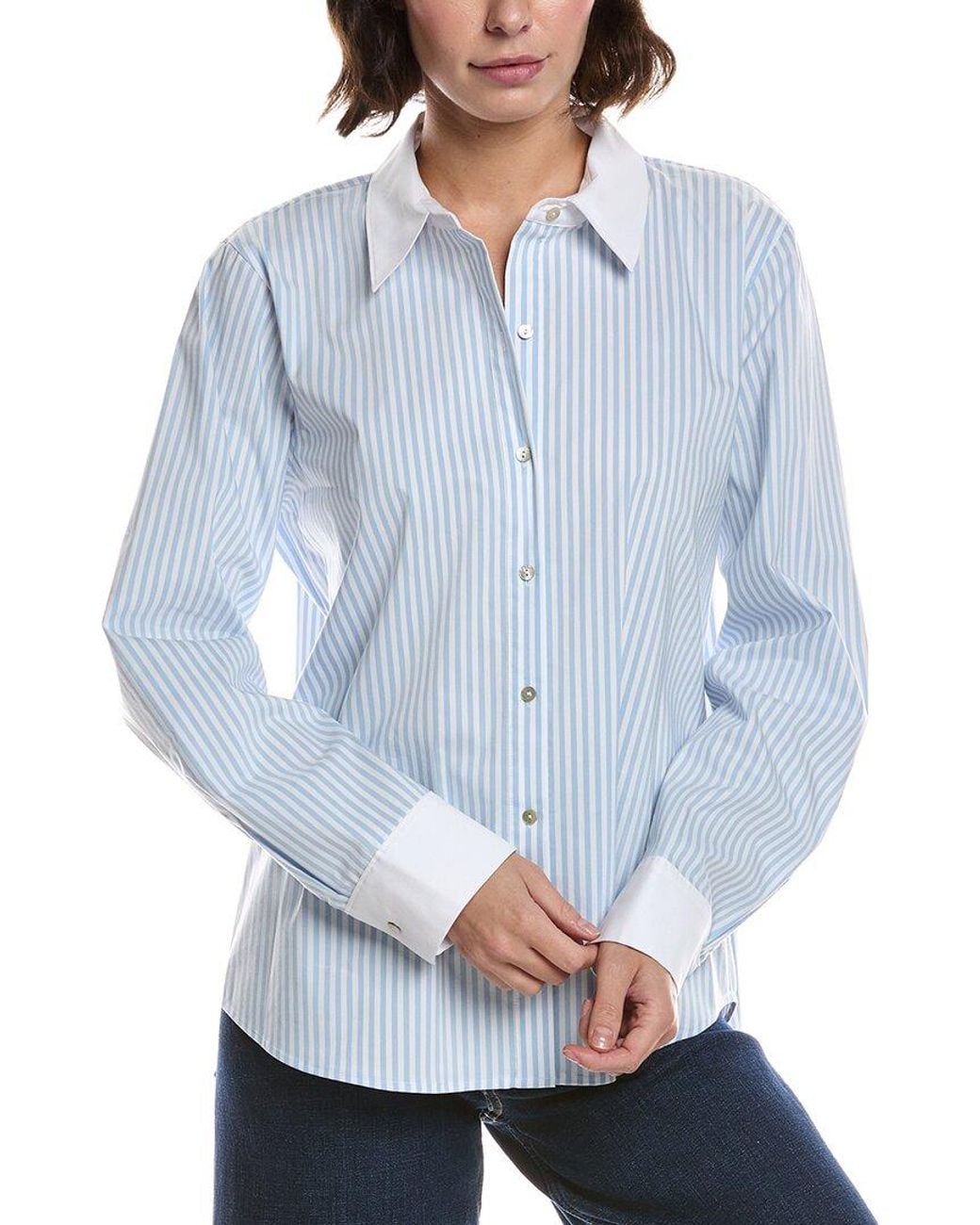 L'Agence Blue Ellery Blouse