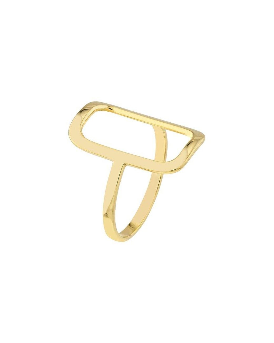 HAWLEY ST Metallic 14K Geometric Ring