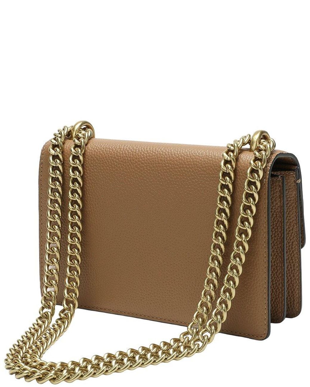 Tiffany & Fred Paris Brown Crystal Dragon Leather Crossbody