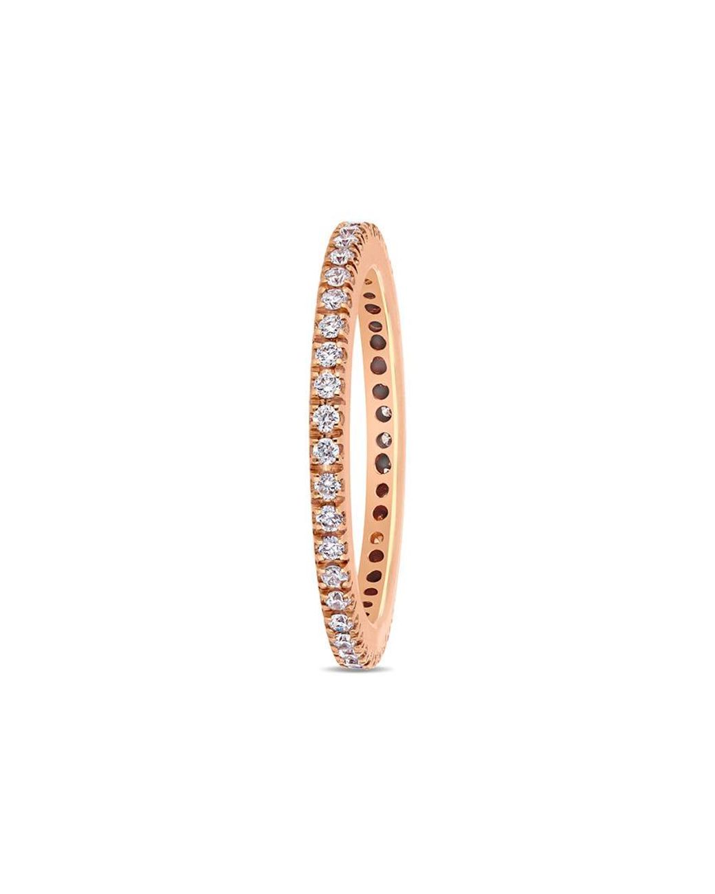 Diamond Select Cuts White 18K Rose 0.29 Ct. Tw. Diamond Eternity Ring