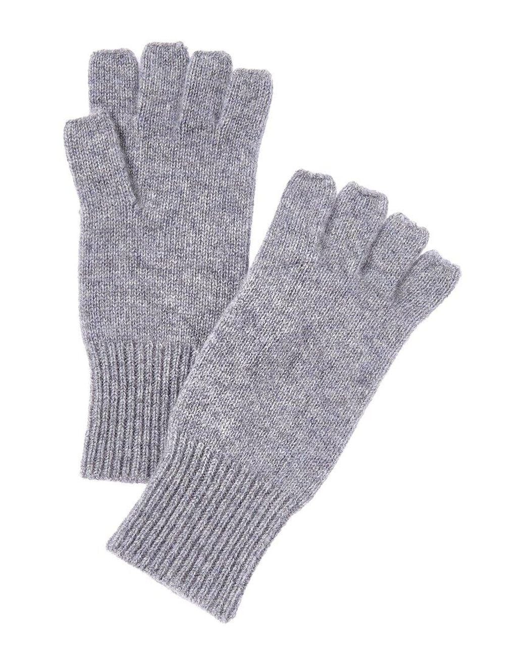 Phenix Gray Cashmere Fingerless Gloves