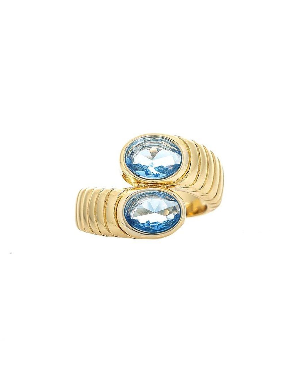 Rivka Friedman White 18K Plated Stackable Ring