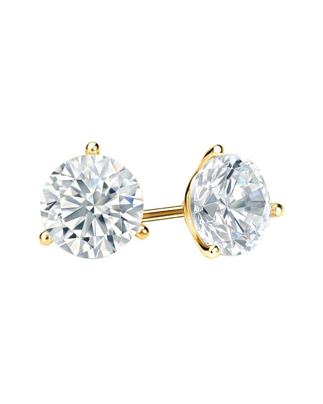 Diana M Metallic Diana M. Fine Jewelry 14K 7.00 Ct. Tw. Lab-Grown Diamond Studs