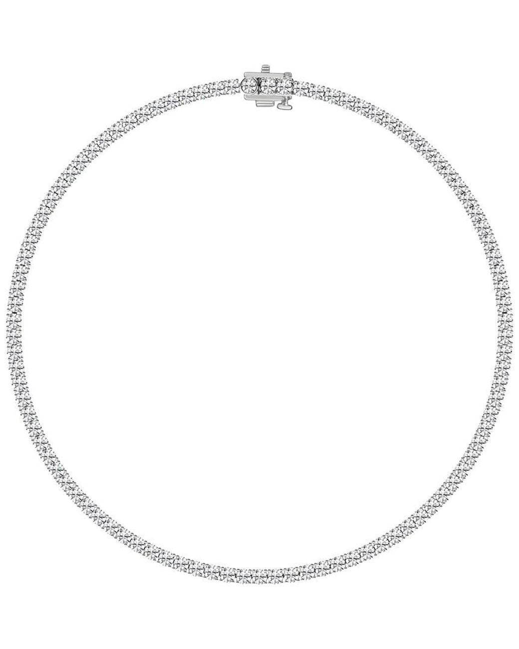 Lab Grown Diamonds White 10.00 Ct. Tw. Lab-Grown Diamond Tennis Necklace
