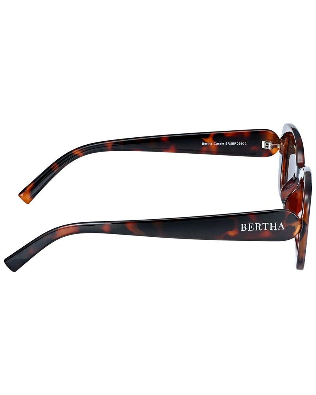 Bertha Black Cassie 53Mm Polarized Sunglasses