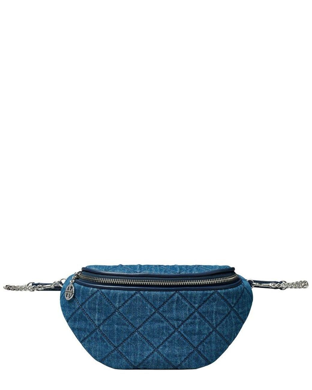 Tory Burch Blue Willa Denim Belt Bag