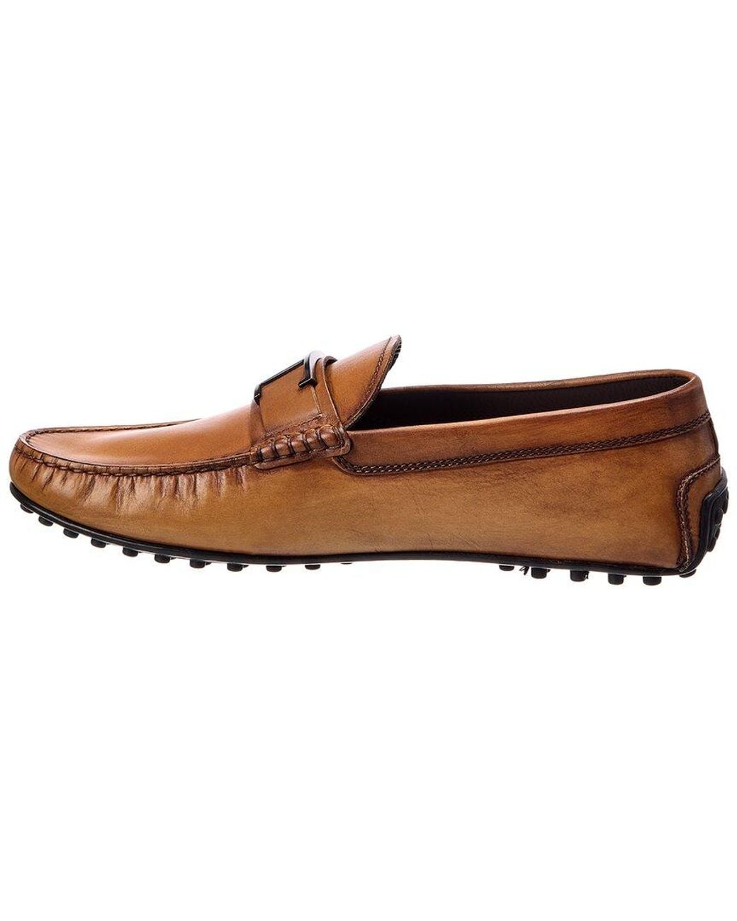 Tod's Brown Leather Driver for men