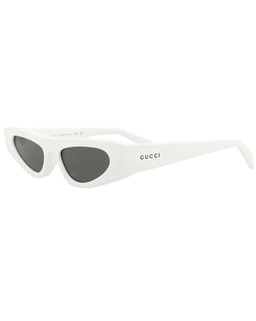Gucci White 51Mm Sunglasses