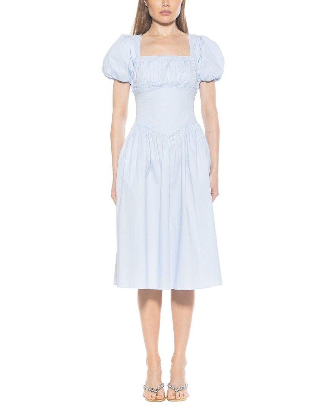 Alexia Admor Blue Jessi Midi Dress