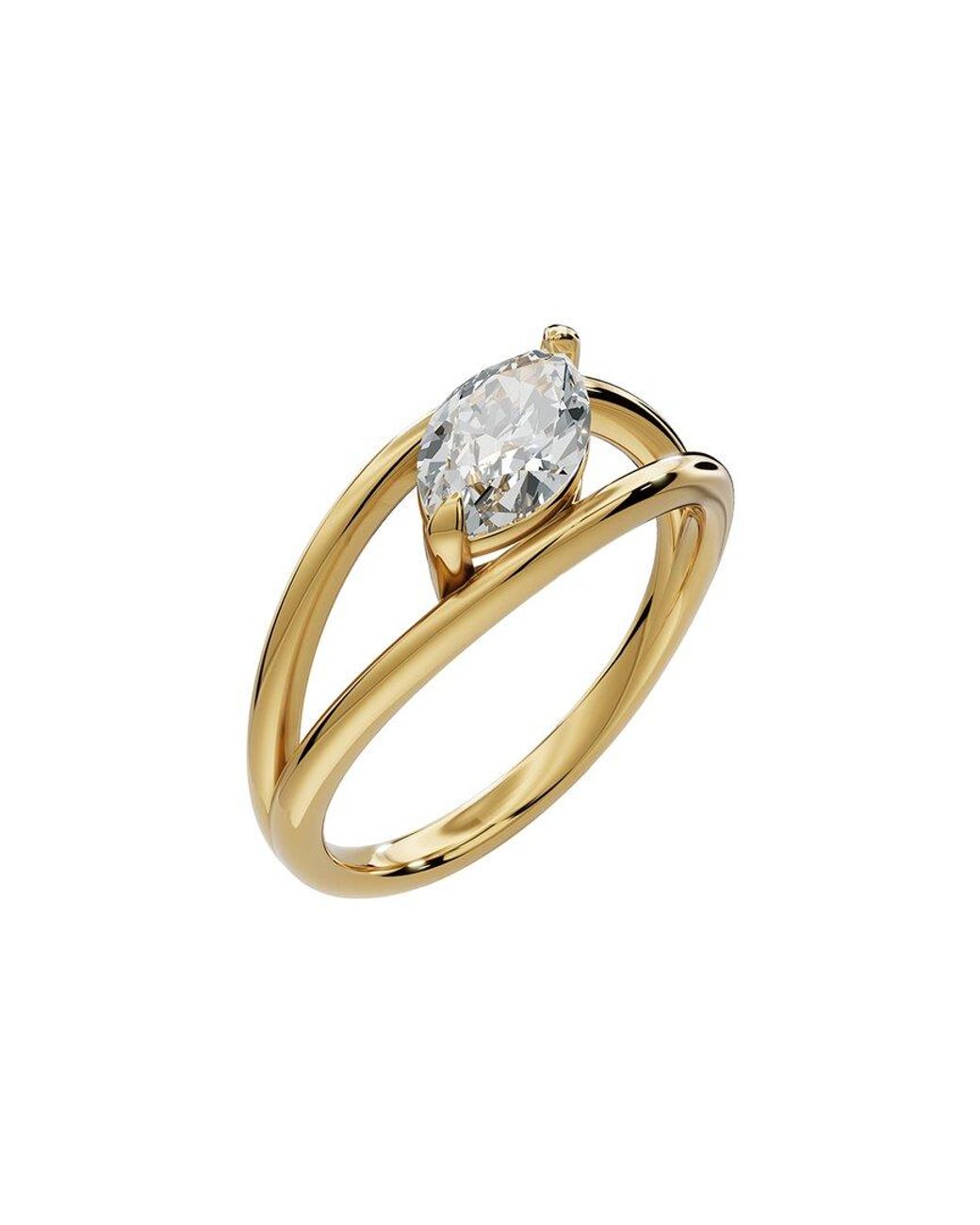 Lab Grown Diamonds Metallic 18K Plated 1.00 Ct. Tw. Lab-Grown Diamond Ring