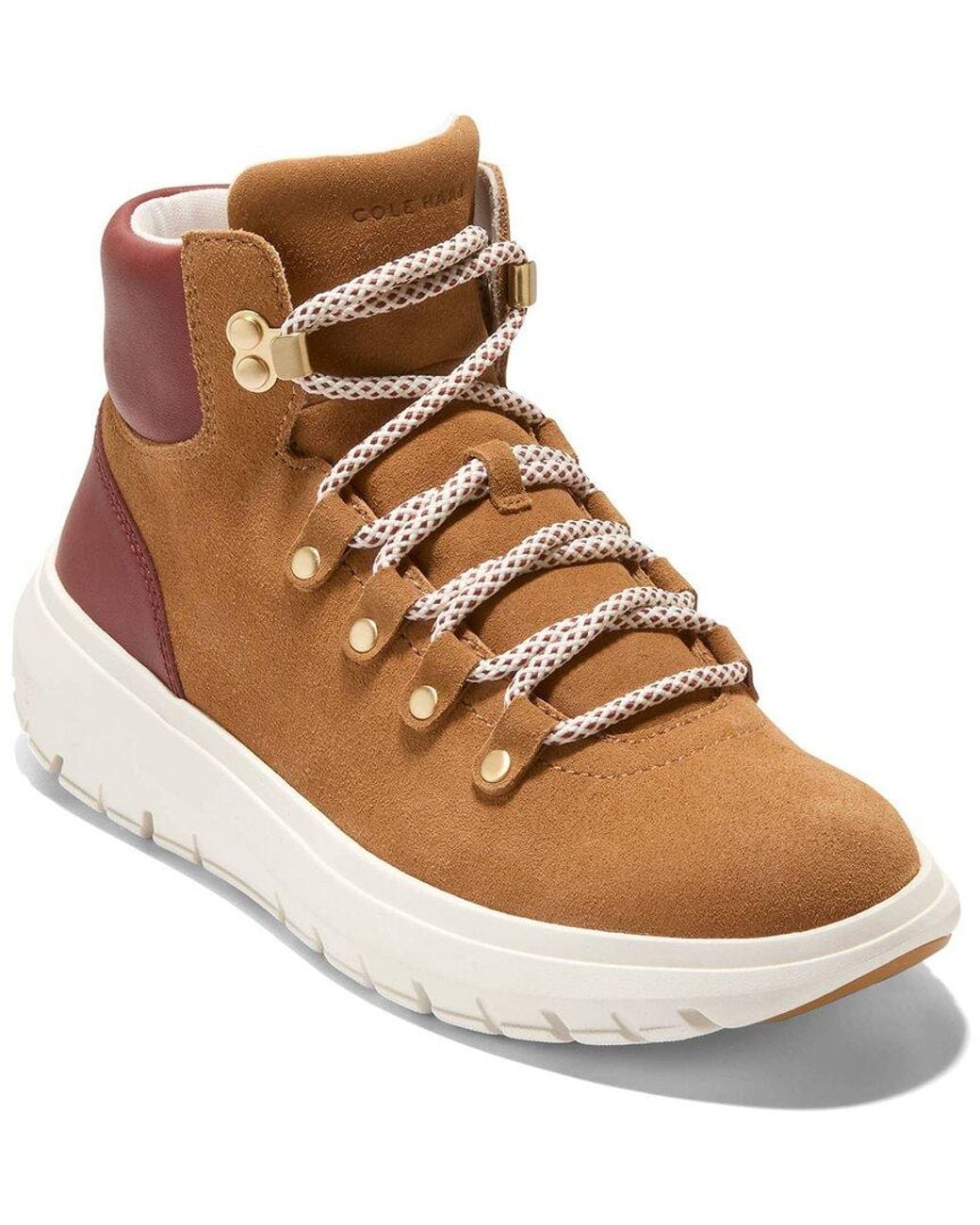 Cole Haan Brown Grand Raelyn Suede Hiker Boot