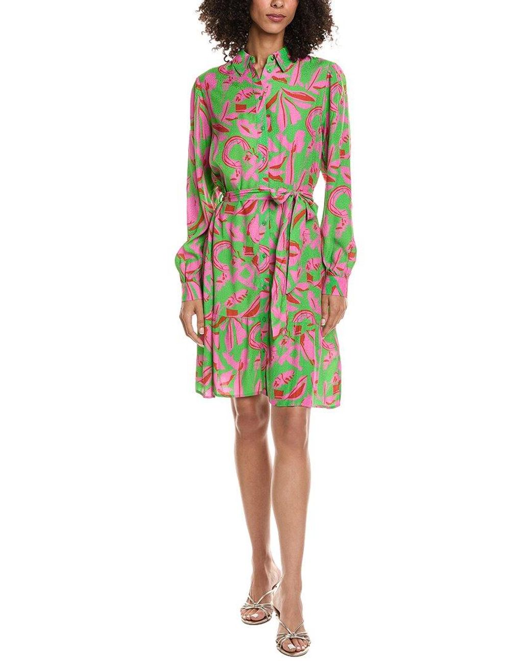 Pom Green Shirtdress