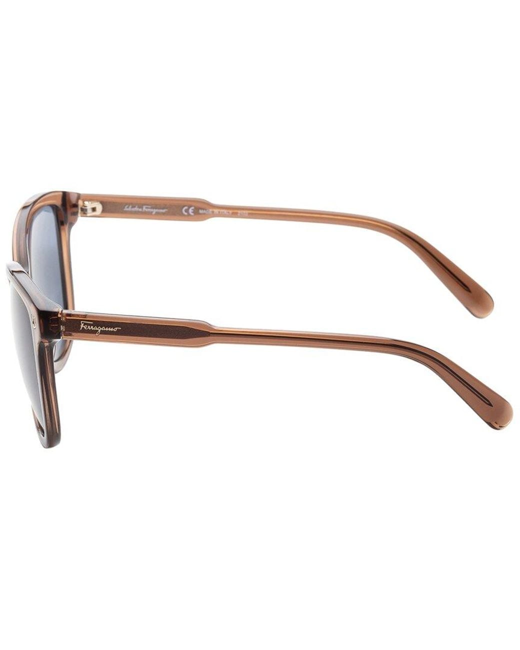Ferragamo Blue Sf815S 56Mm Sunglasses