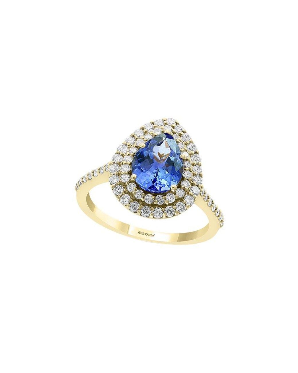 Effy Fine Jewelry Blue 14K 2.21 Ct. Tw. Diamond & Tanzanite Ring