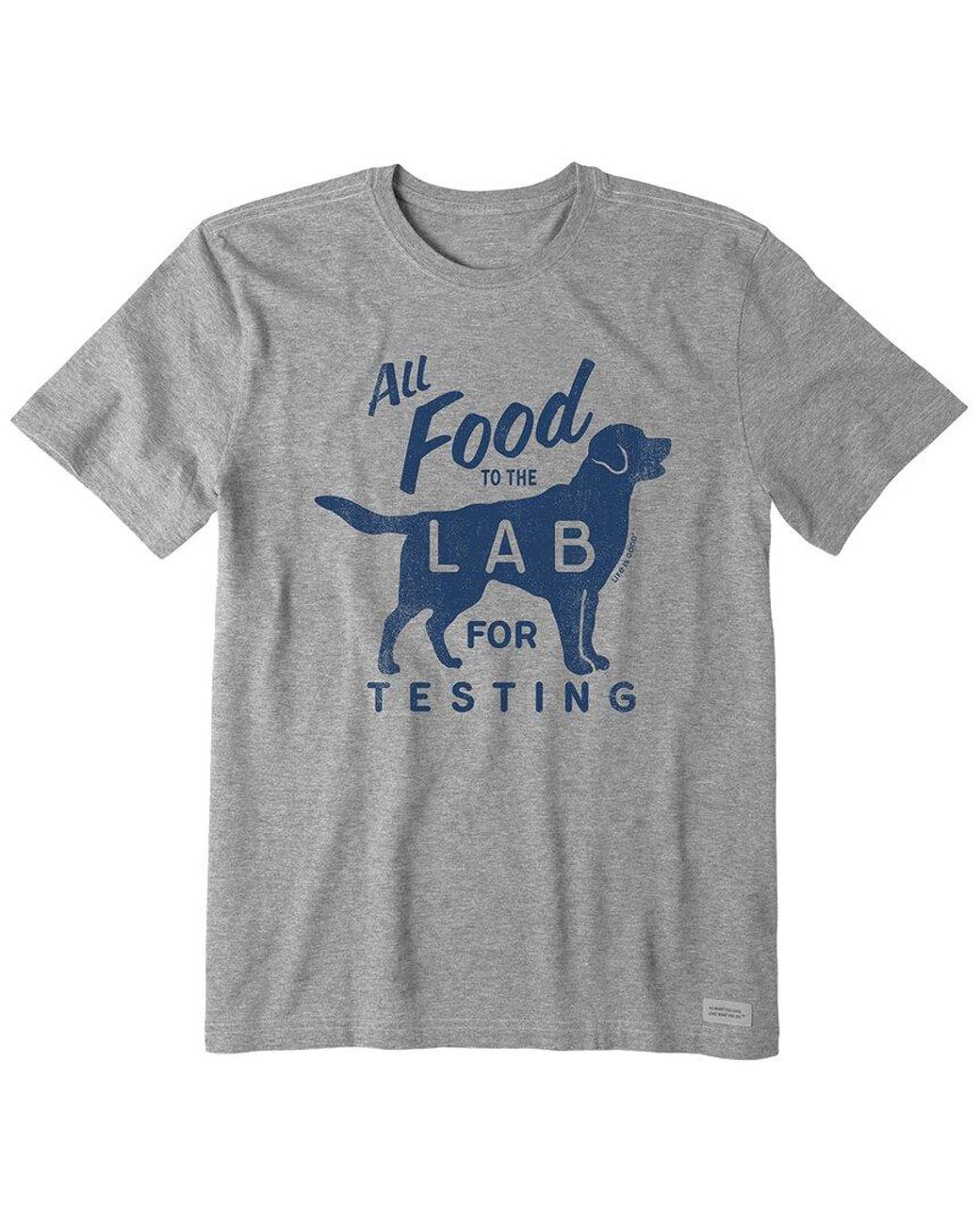 Life Is Good. Gray Crusher T-Shirt for men