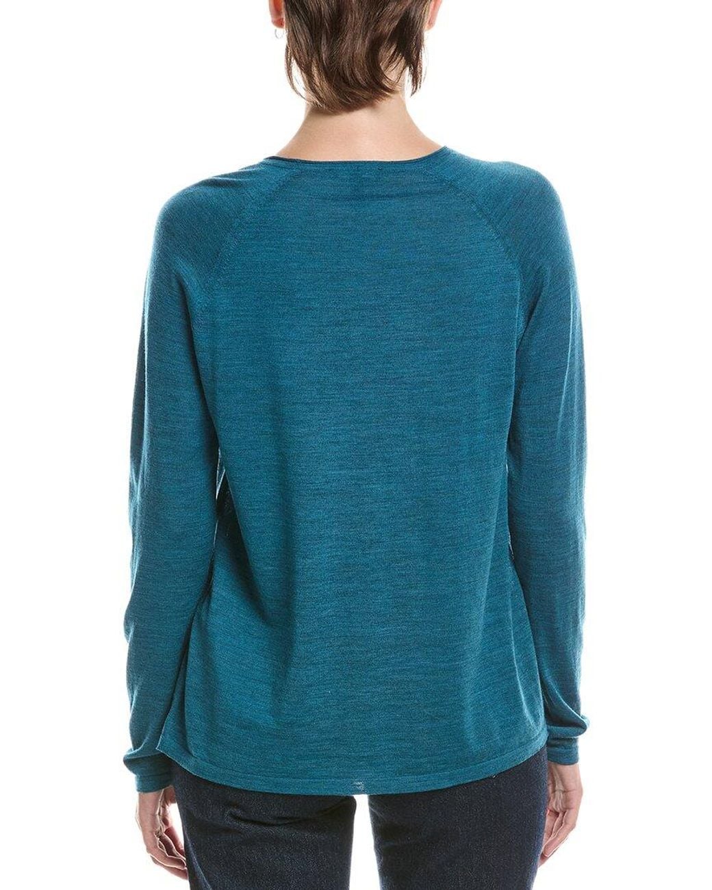 Eileen Fisher Blue Wool Sweater