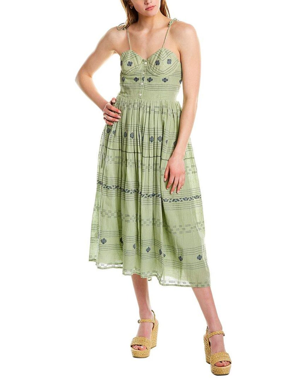 Ash Green Divya Midi Dress