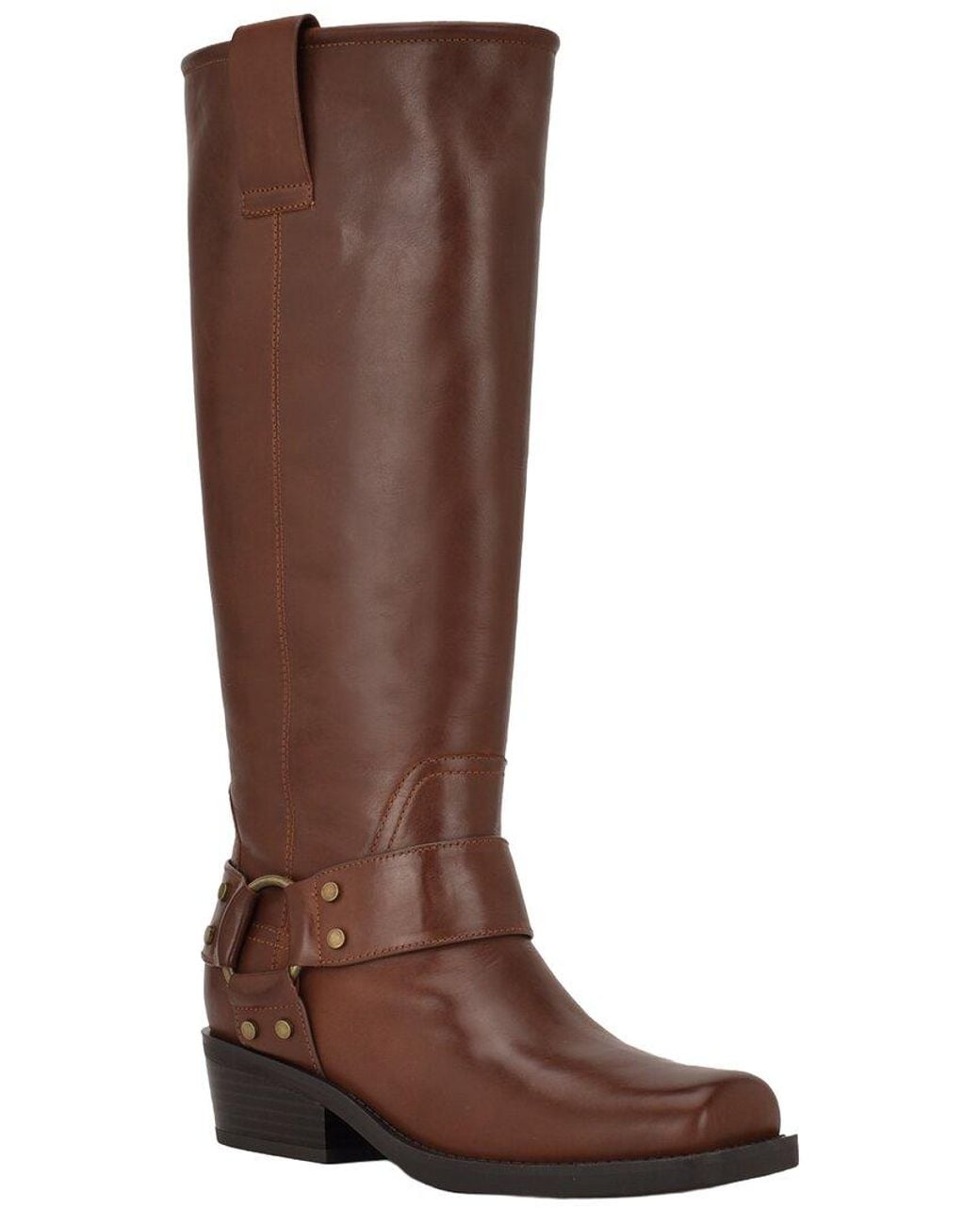 Nine West Brown Fawsta Leather Boot