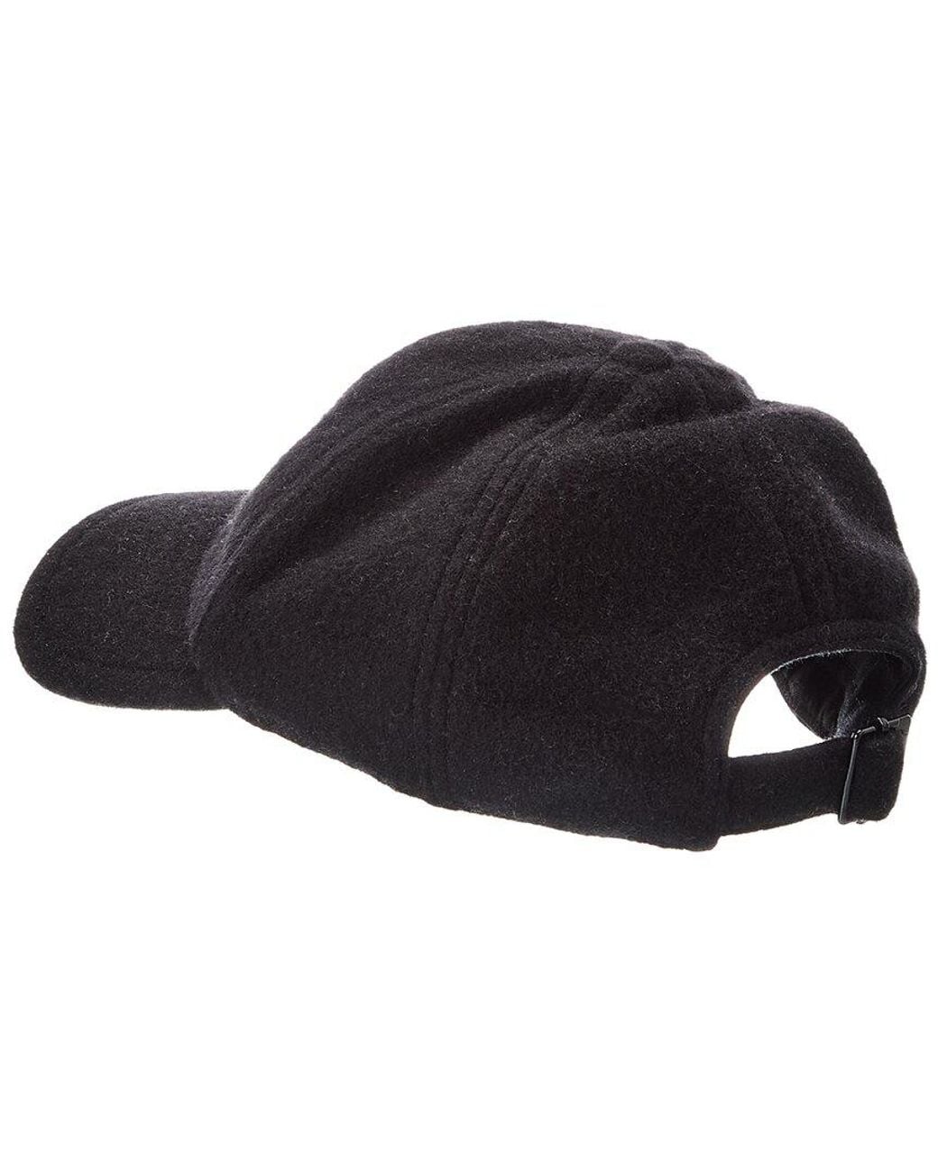 Saint Laurent Black Vintage Cashmere Cap