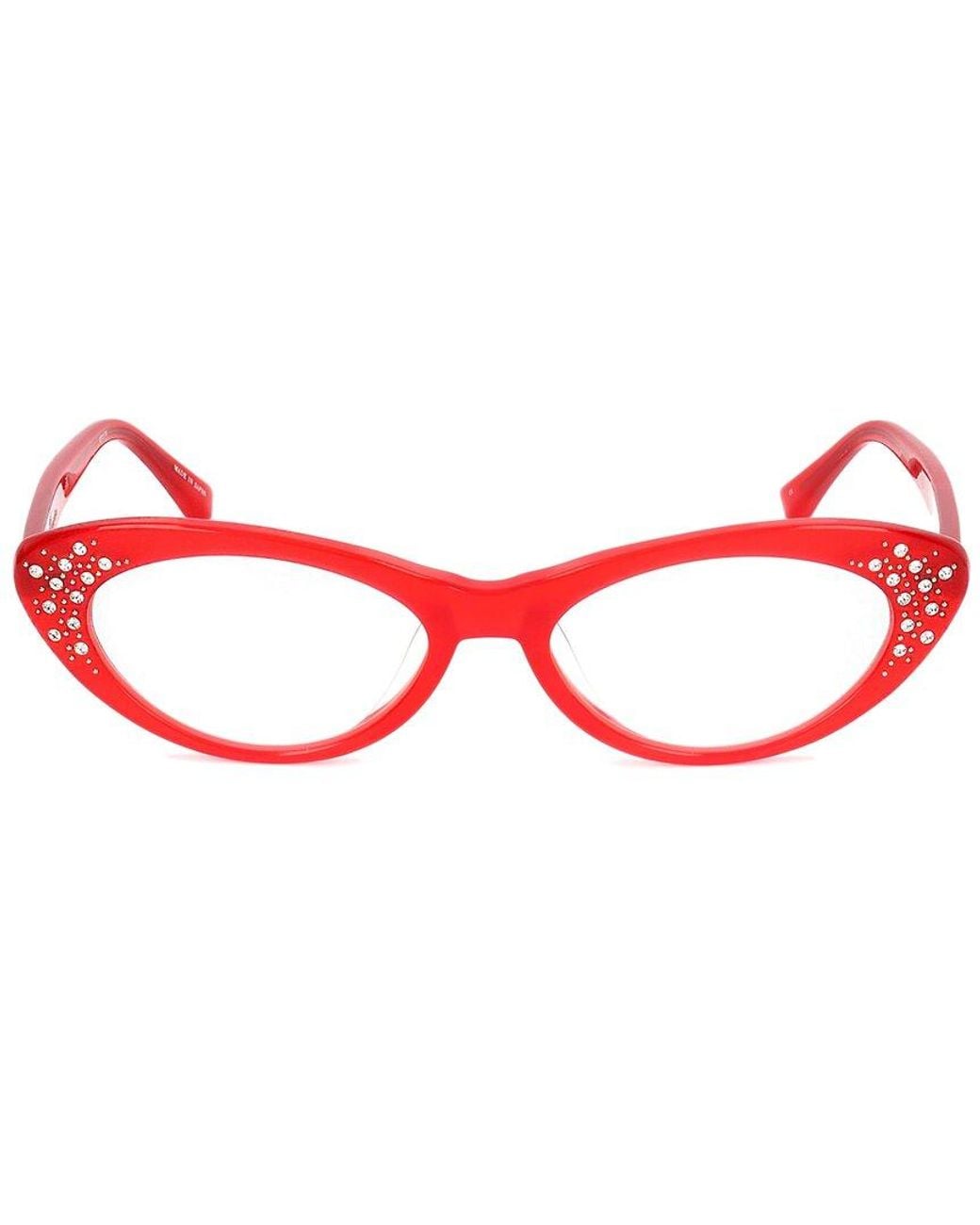 Linda Farrow Red Agent Provocateur By Ap21 52mm Optical Frames