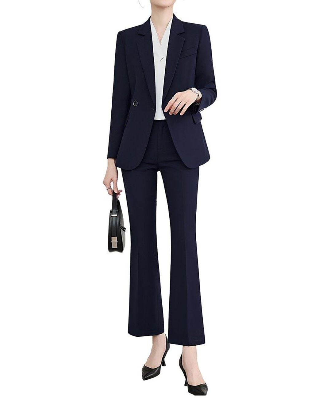 Adelin May Blue 4Pc Jacket, (2)Pants, & Shirt Set