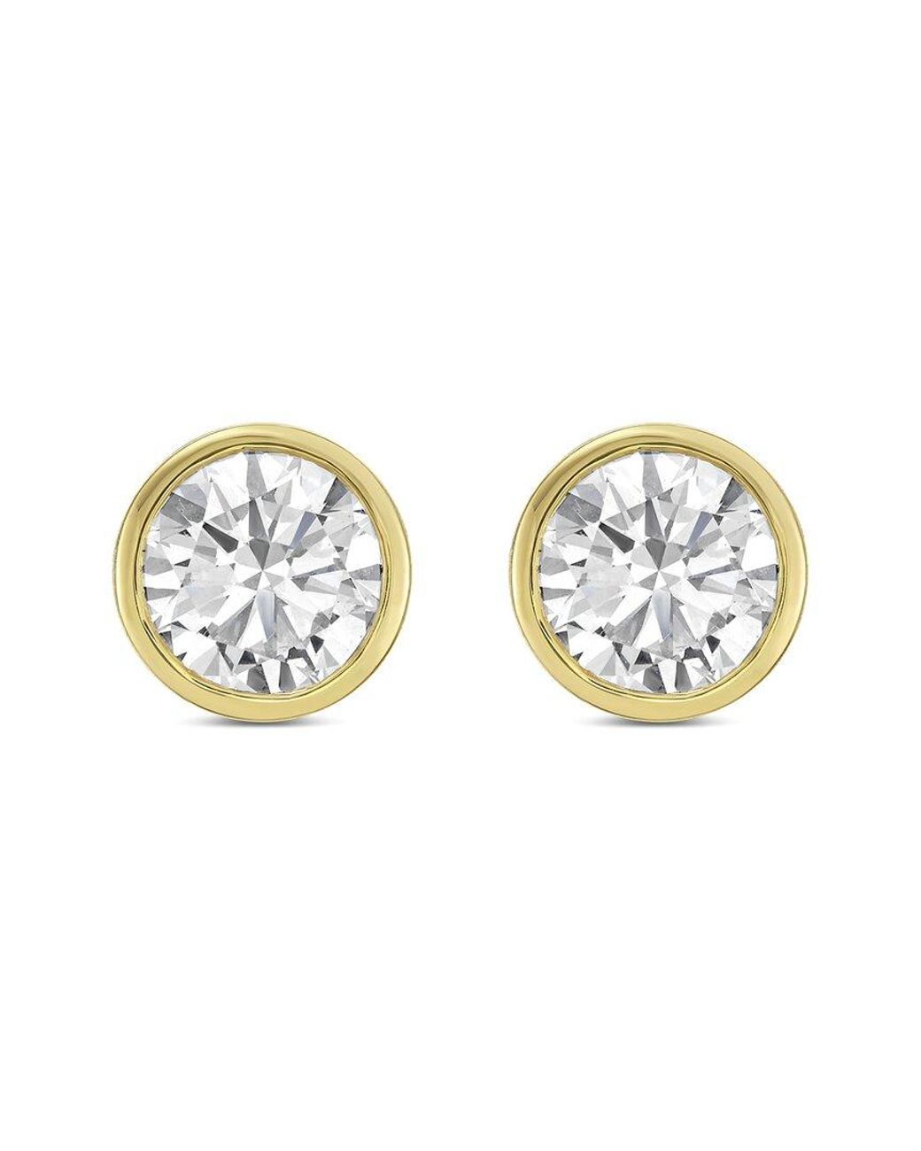 Diana M Metallic Diana M. 14K 1.50 Ct. Tw. Lab-Grown Diamond Stud Earrings