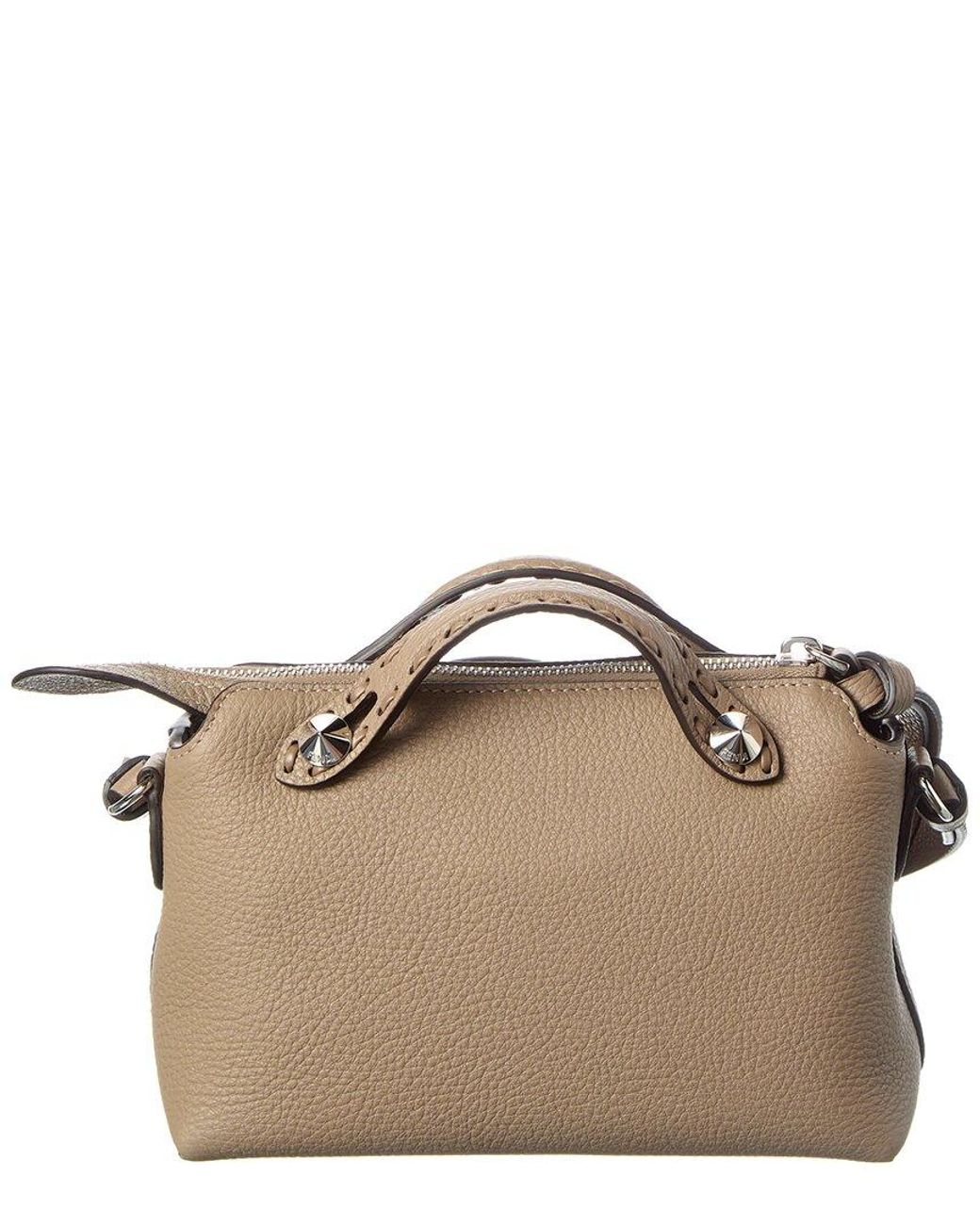 Fendi Brown By The Way Selleria Mini Leather Satchel