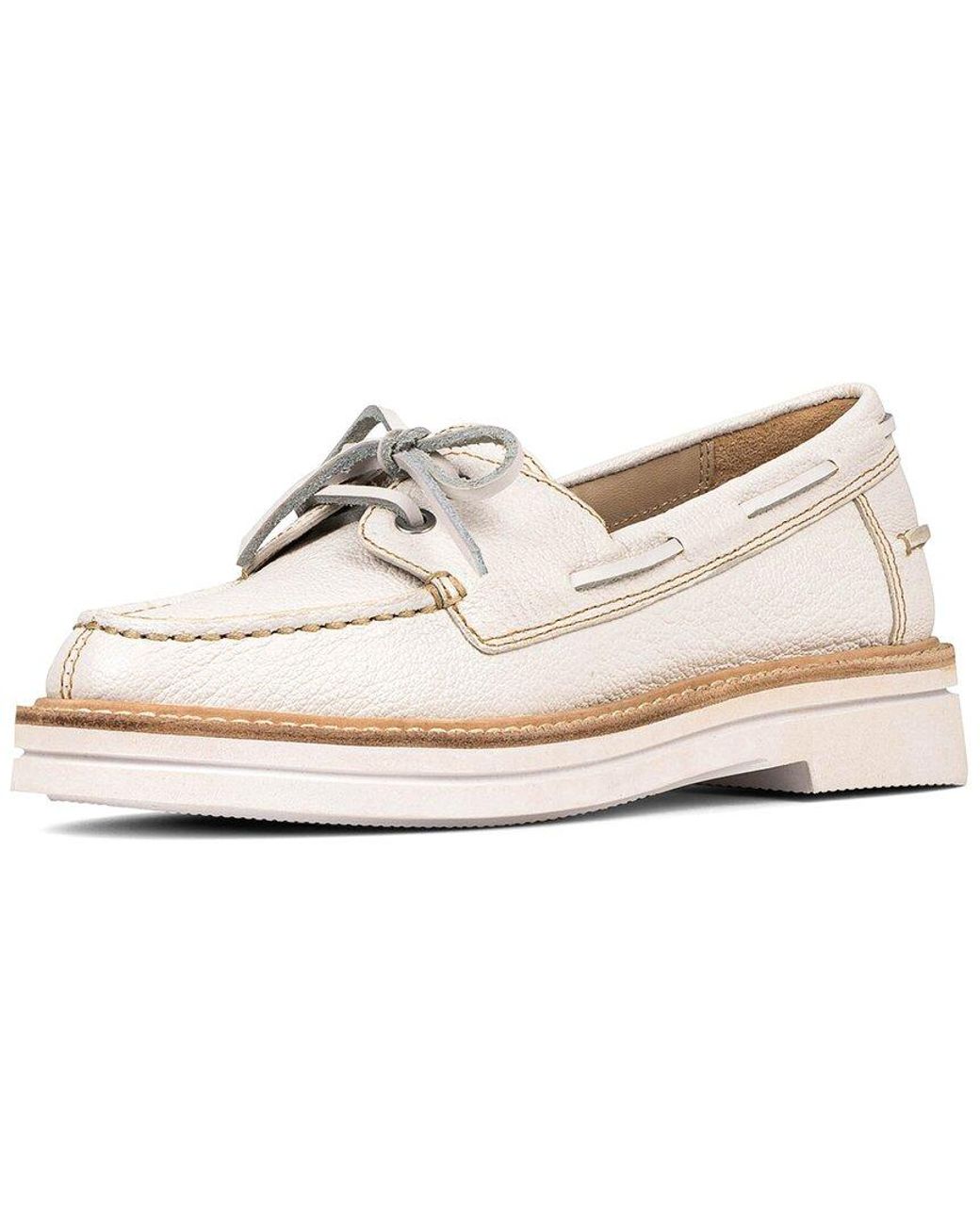 Donald J Pliner White Lillith Leather Loafer